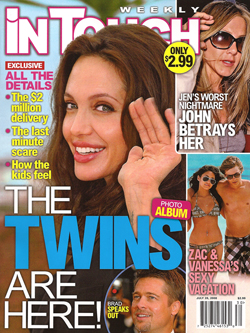 Illustration for article titled This Week In Tabloids: Lindsay's Gay, Reese & Jake On Vacay, Honor's OK!
